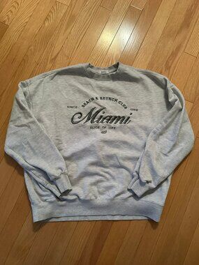 Garage - Grey Miami Graphic Crewneck